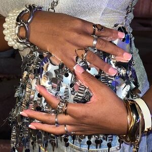 Women’s silver bag